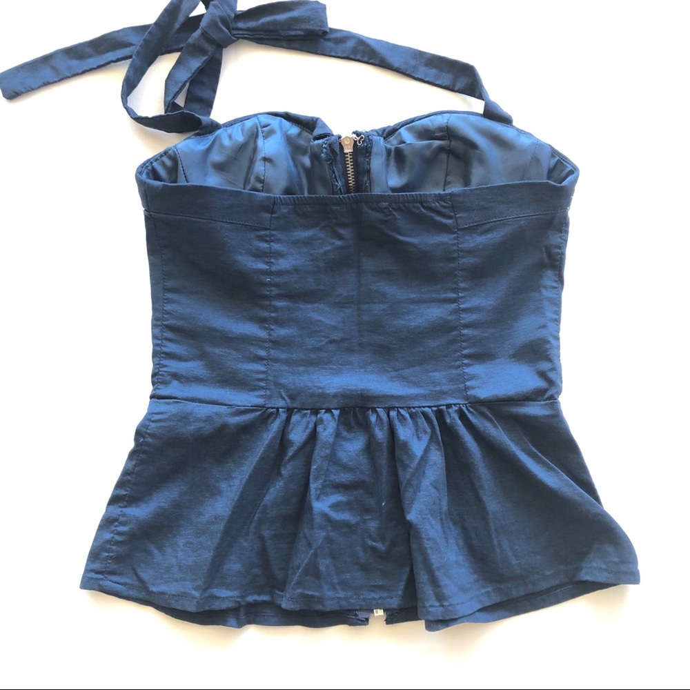 Blue Tank corset top - Picture 4 of 10